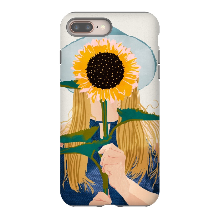 iPhone 8 plus StrongFit Miss Sunflower V2 by Uma Prabhakar Gokhale