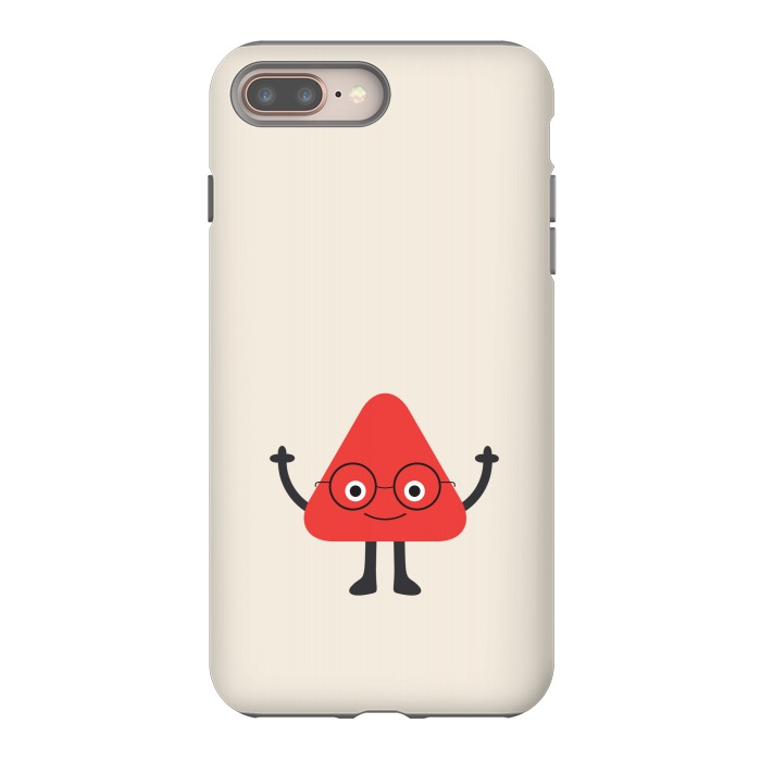iPhone 8 plus StrongFit cartoon scientist by TMSarts