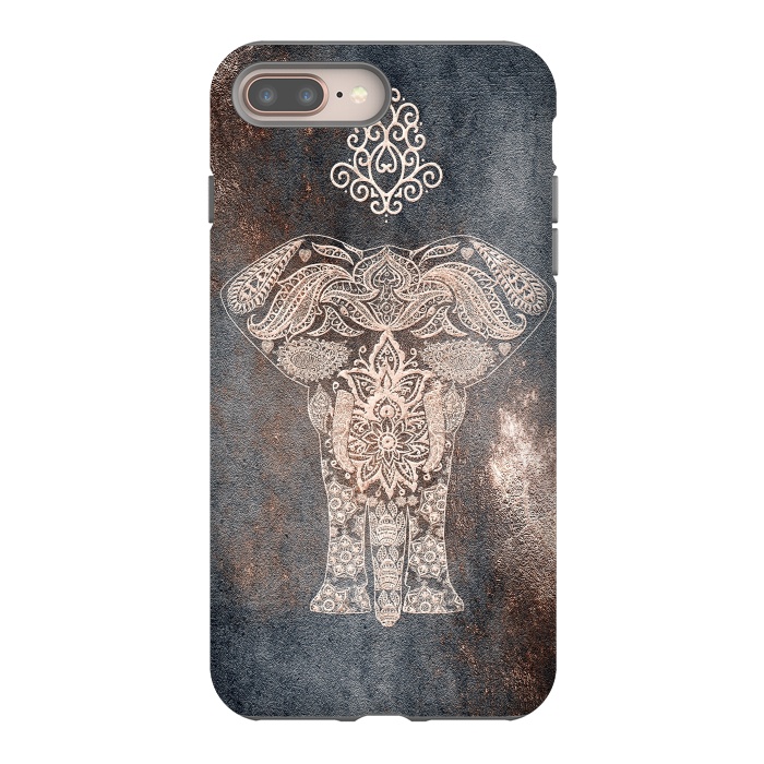 iPhone 8 plus StrongFit Elepephant Mandala by  Utart