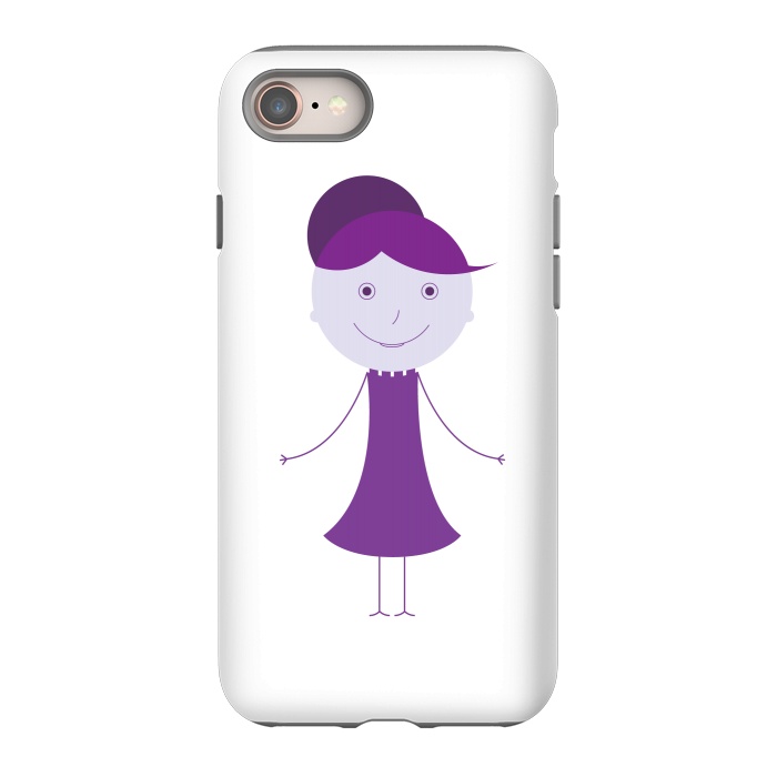 iPhone 8 StrongFit purple girl by TMSarts