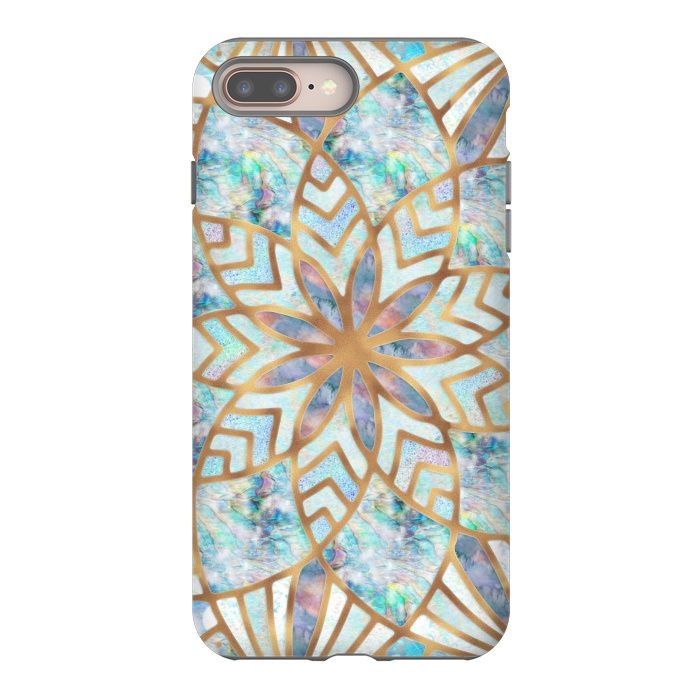 iPhone 8 plus StrongFit Mother of Pearl Mandala by  Utart
