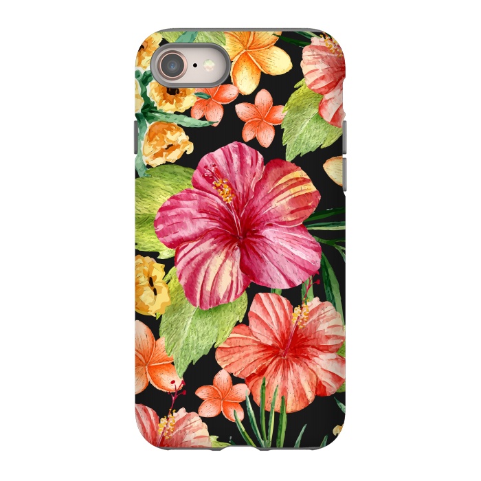 iPhone 8 StrongFit Watercolor summer flowers 11 by Bledi