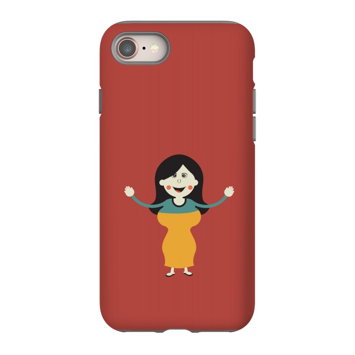 iPhone 8 StrongFit happy old lady by TMSarts