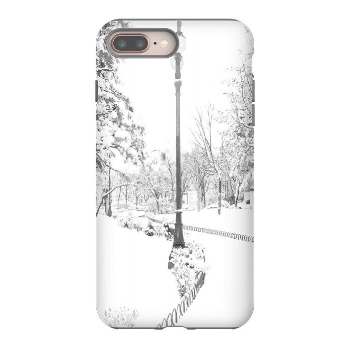 iPhone 8 plus StrongFit Winter Snow City by Alemi