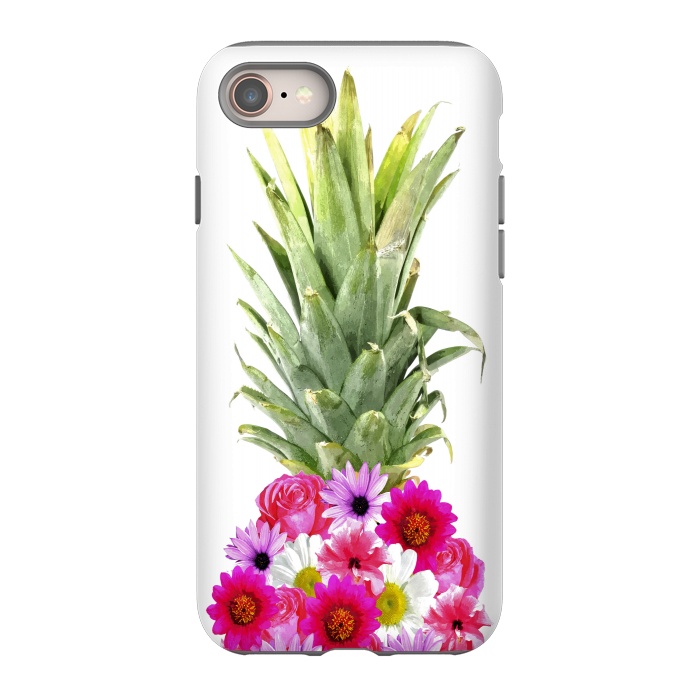 iPhone 8 StrongFit Pineapple Flowers by Alemi