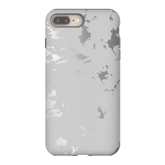 iPhone 8 plus StrongFit Silver Splatter 001 by Jelena Obradovic
