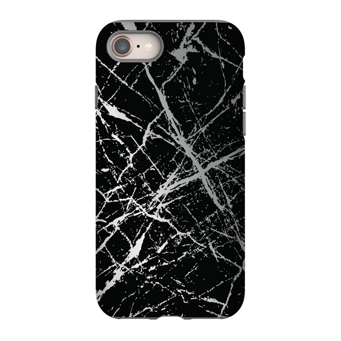iPhone 8 StrongFit Silver Splatter 003 by Jelena Obradovic