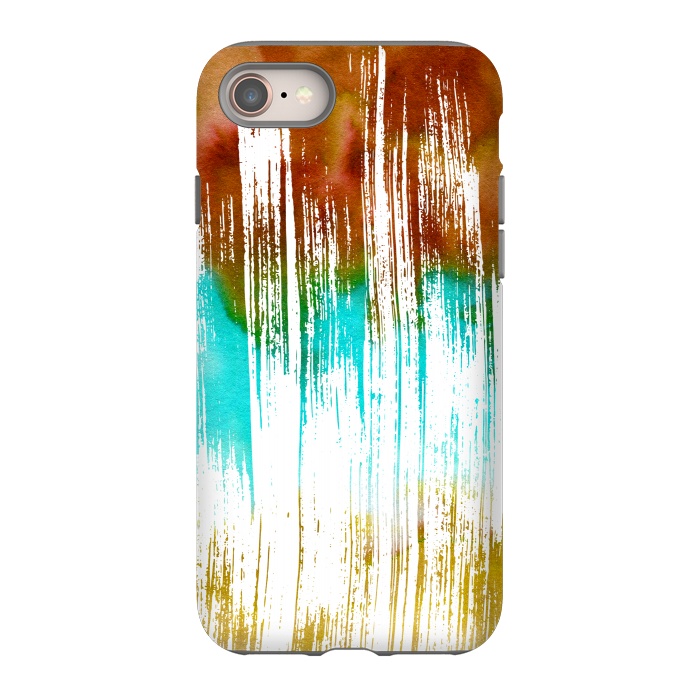 iPhone 8 StrongFit Watercolor Scratches by Creativeaxle