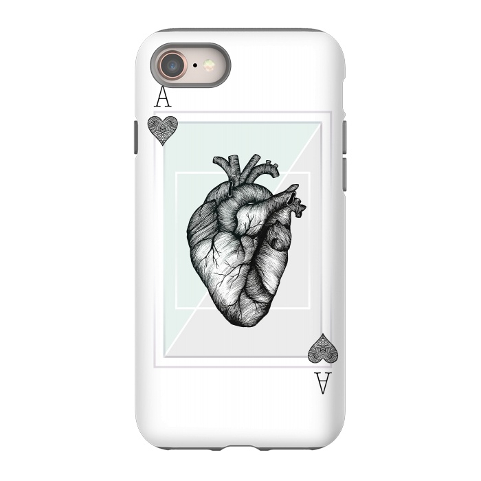 iPhone 8 StrongFit Ace of Hearts by Barlena