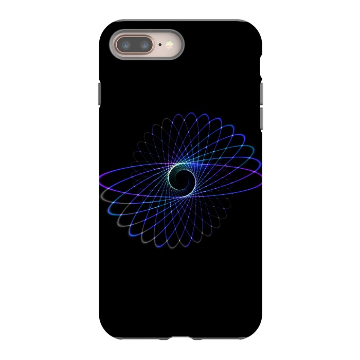 iPhone 8 plus StrongFit Spirograph Object on Black by Andrea Haase