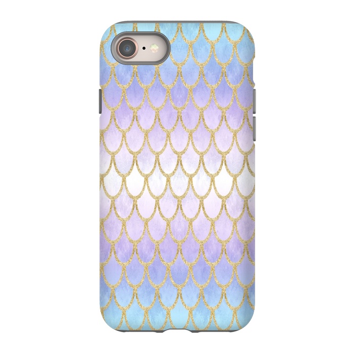 iPhone 8 StrongFit Pretty Mermaid Scales 06 by Angelika Parker