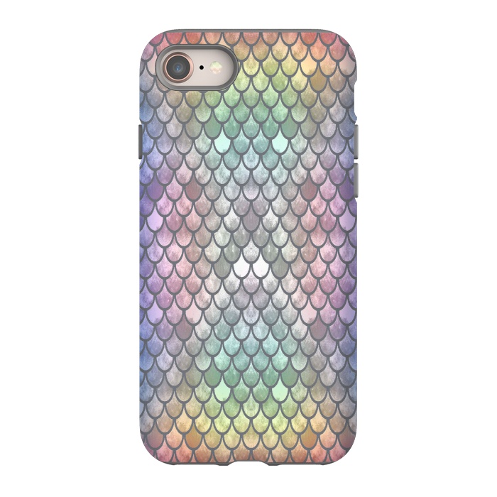 iPhone 8 StrongFit Pretty Mermaid Scales 26 by Angelika Parker