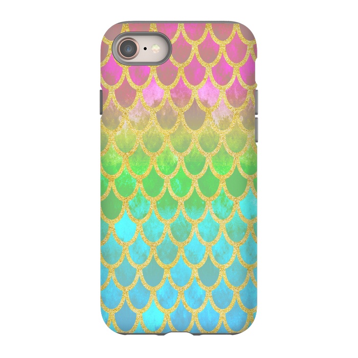 iPhone 8 StrongFit Pretty Mermaid Scales 115 by Angelika Parker
