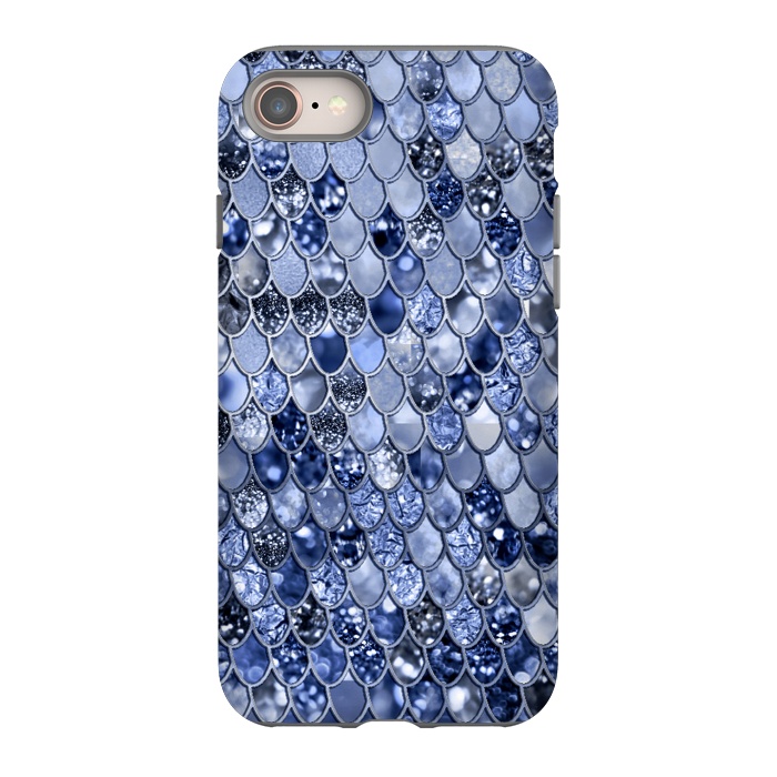 iPhone 8 StrongFit Ocean Blue Glamour Mermaid Scales by  Utart