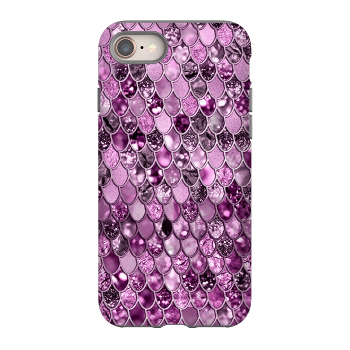 iPhone 8 StrongFit Purple and Violet Trendy Shine Mermaid Scales by  Utart