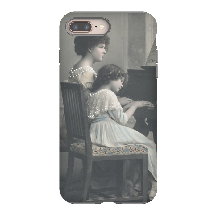iPhone 8 plus StrongFit Two Beautiful Sisters On The  Piano by Andrea Haase