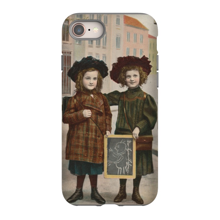 iPhone 8 StrongFit Vintage School Girls by Andrea Haase