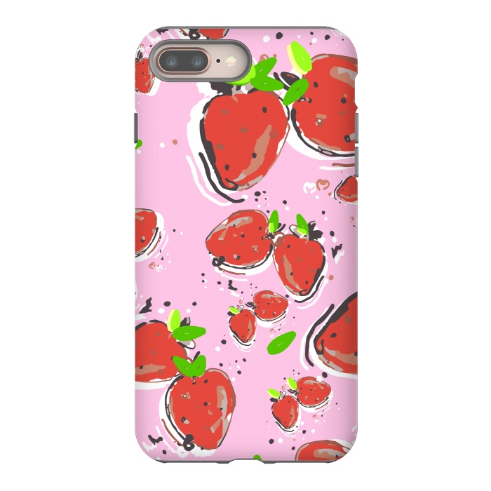iPhone 8 plus StrongFit Strawberry Crush New by MUKTA LATA BARUA