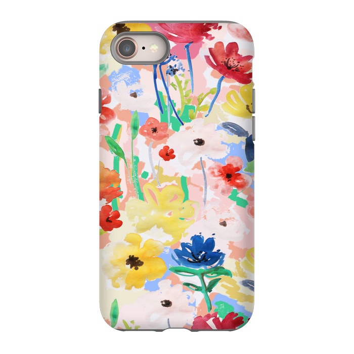 iPhone 8 StrongFit Watercolor Florals 002 by MUKTA LATA BARUA