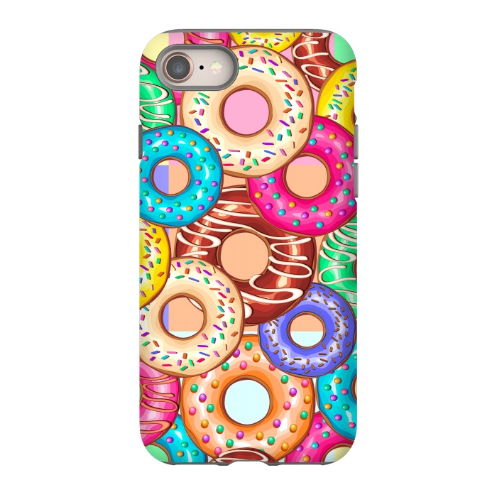 iPhone 8 StrongFit Donuts Punchy Pastel flavours by BluedarkArt