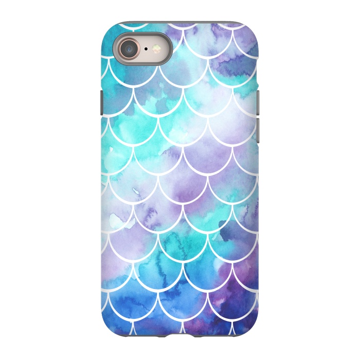 iPhone 8 StrongFit Pastel Clouds Mermaids Tail by Becky Starsmore