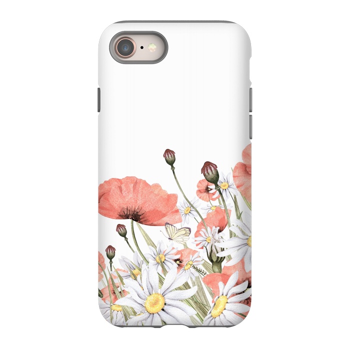 iPhone 8 StrongFit Summer Poppy and Camomile Field by  Utart