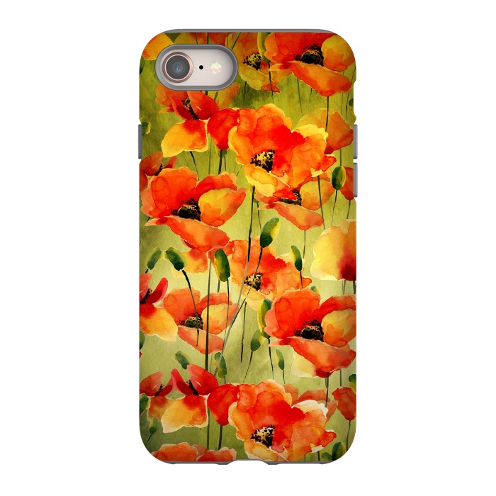 iPhone 8 StrongFit Poppy Fields forever by  Utart