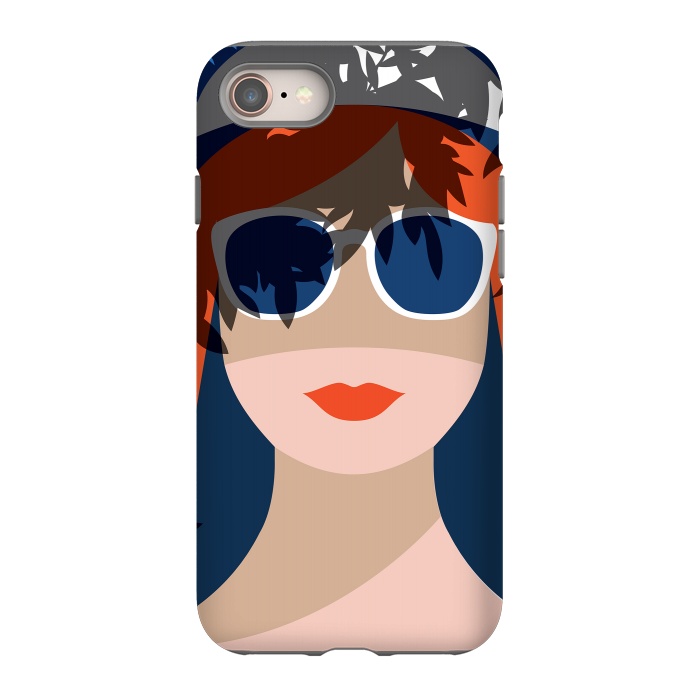 iPhone 8 StrongFit Girl with Sunglasses by DaDo ART