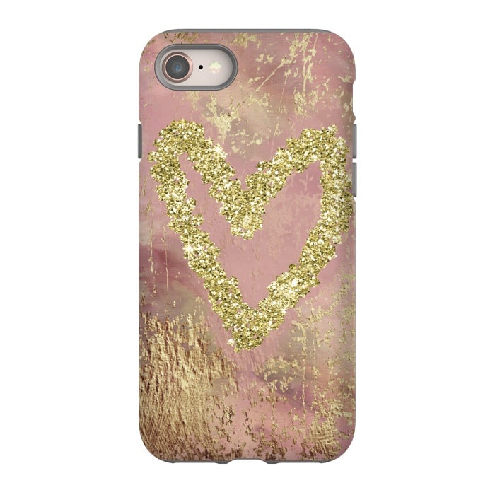 iPhone 8 StrongFit Sparkling Heart by Andrea Haase