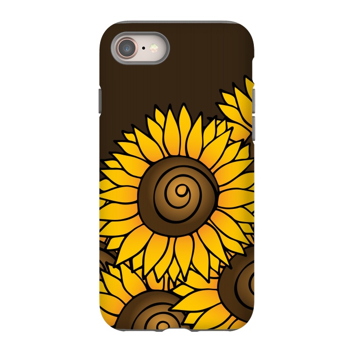 iPhone 8 StrongFit Sunflower by Majoih