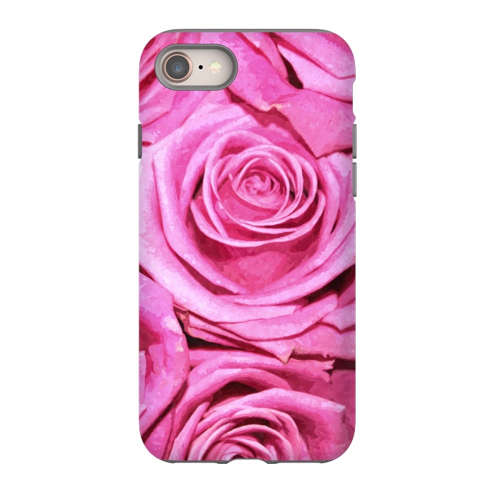 iPhone 8 StrongFit Pink Roses  by Alemi
