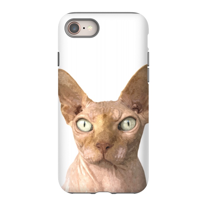 iPhone 8 StrongFit Sphynx Cat Portrait by Alemi