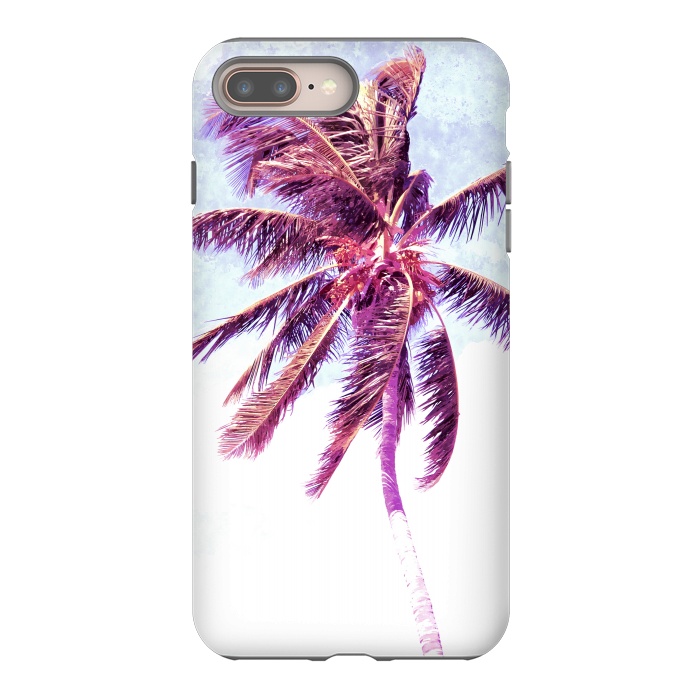 iPhone 8 plus StrongFit Palm Tree Tropical Illustration by Alemi