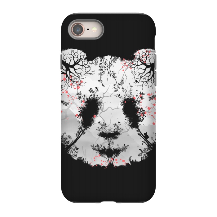 iPhone 8 StrongFit Dark Forest Panda by Sitchko