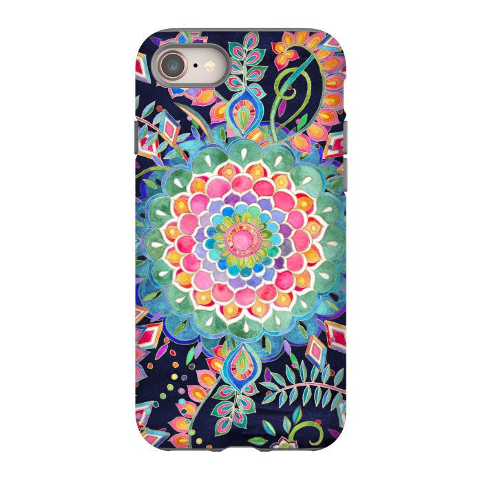 iPhone 8 StrongFit Color Celebration Mandala by Micklyn Le Feuvre