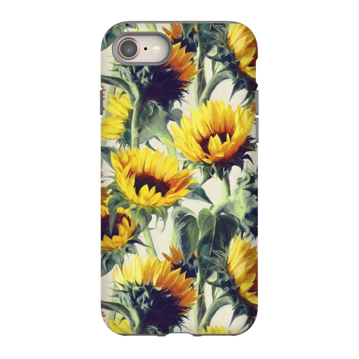 iPhone 8 StrongFit Sunflowers Forever by Micklyn Le Feuvre
