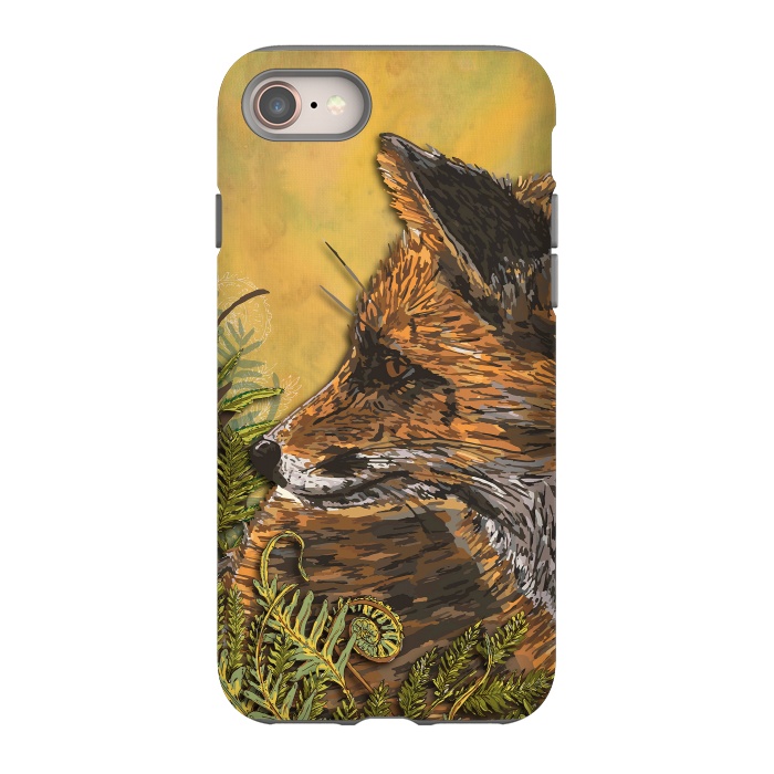 iPhone 8 StrongFit Ferny Fox by Lotti Brown