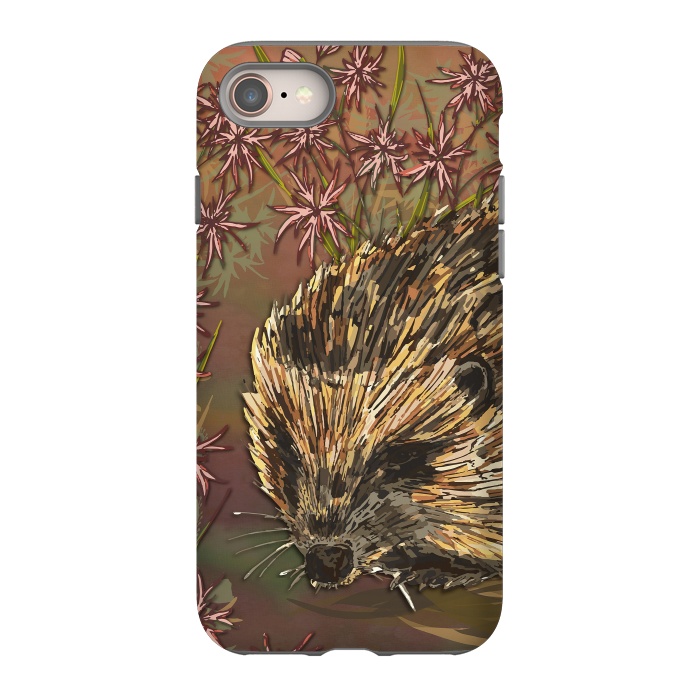iPhone 8 StrongFit Sweet Hedgehog by Lotti Brown