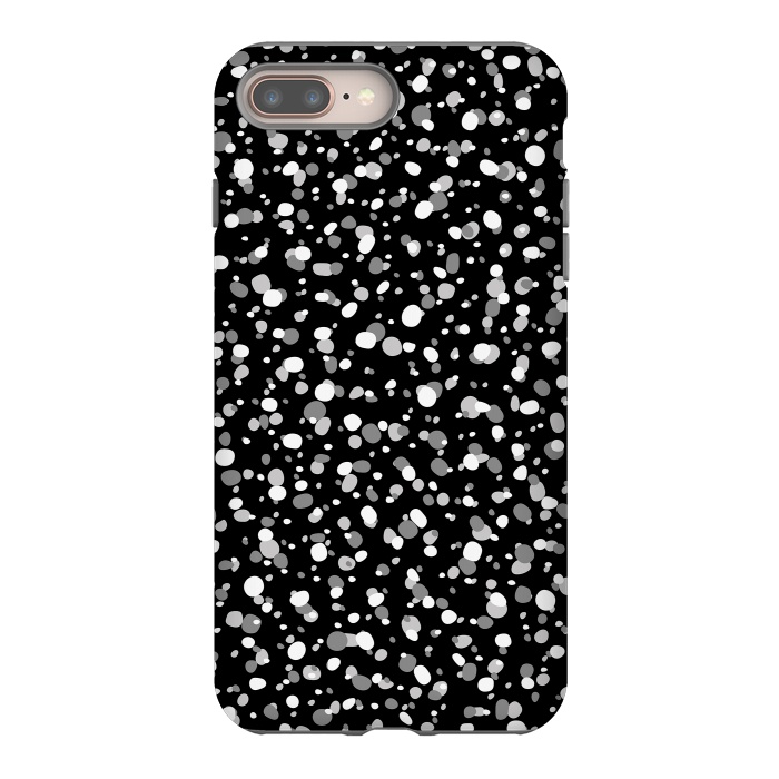 iPhone 8 plus StrongFit White Dots by Majoih