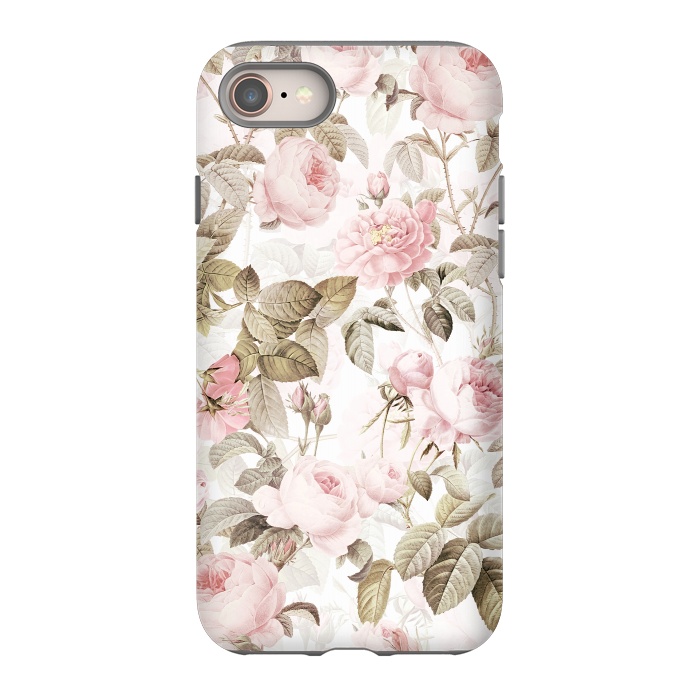 iPhone 8 StrongFit Pastel Vintage Roses by  Utart
