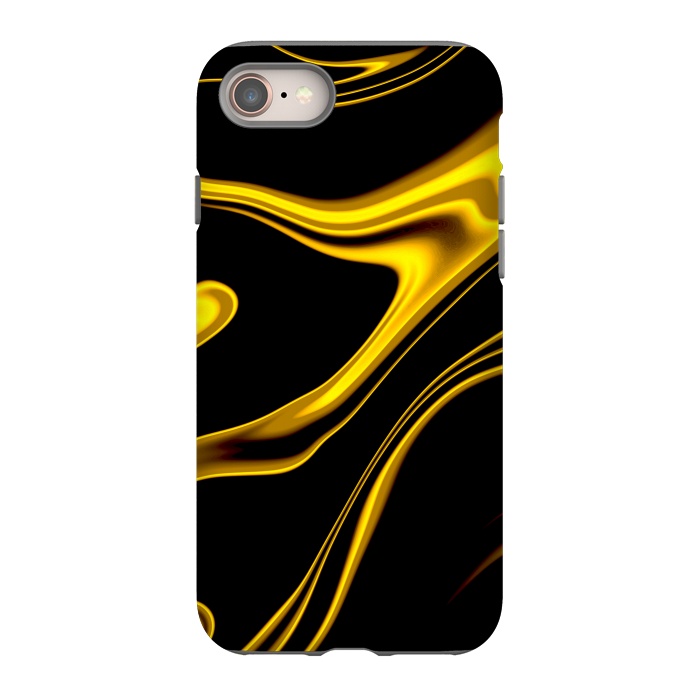 iPhone 8 StrongFit Black and Gold by Ashley Camille