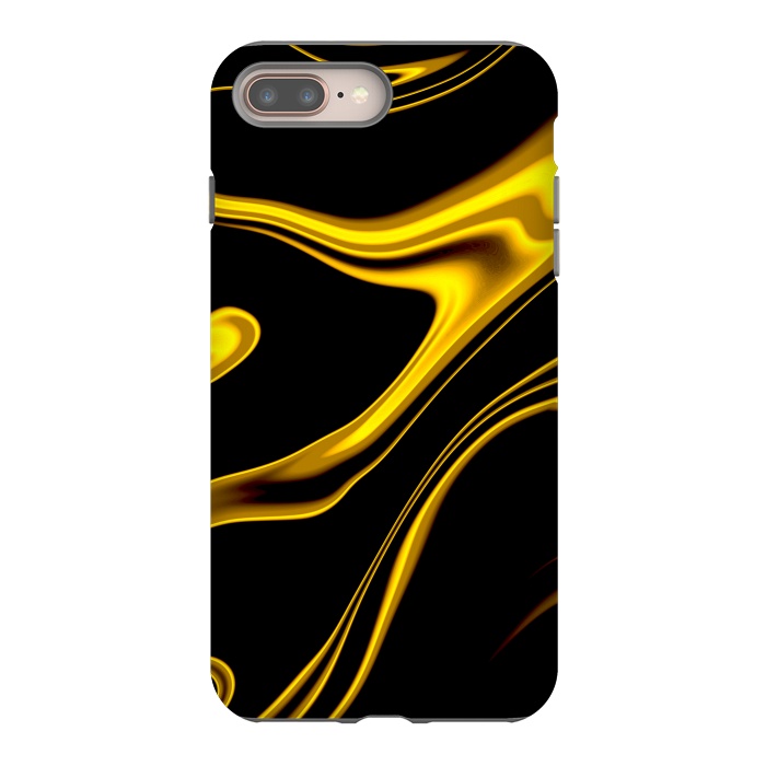 iPhone 8 plus StrongFit Black and Gold by Ashley Camille