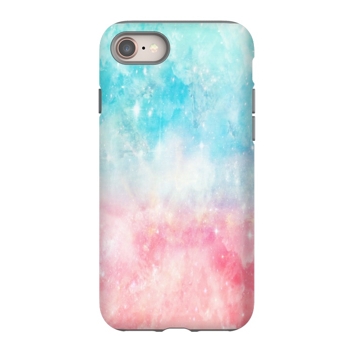 iPhone 8 StrongFit Blue pink galaxy by Jms