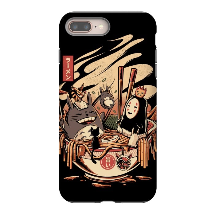 iPhone 8 plus StrongFit Ramen pool party by Ilustrata