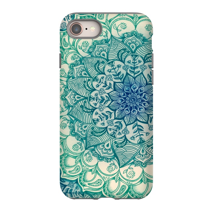 iPhone 8 StrongFit Emerald Doodle by Micklyn Le Feuvre