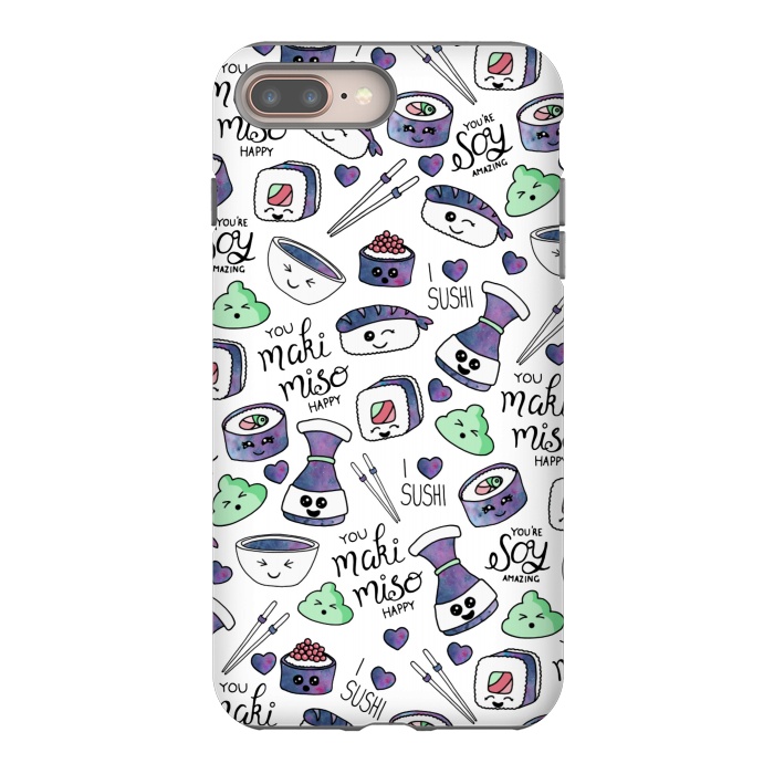 iPhone 8 plus StrongFit Galaxy Sushi by gingerlique