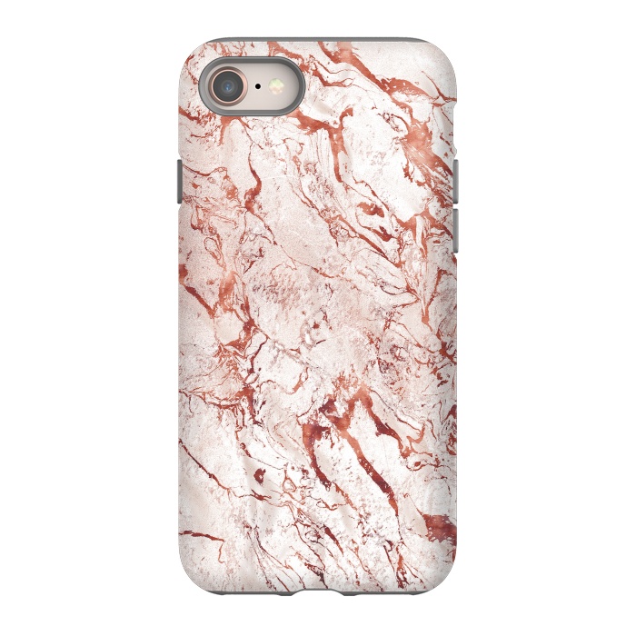 iPhone 8 StrongFit ROSE GOLD MARBLE by Art Design Works
