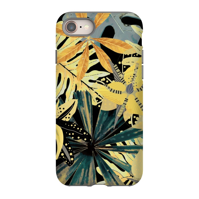 iPhone 8 StrongFit Abstract Foliage Aloha Jungle  by  Utart