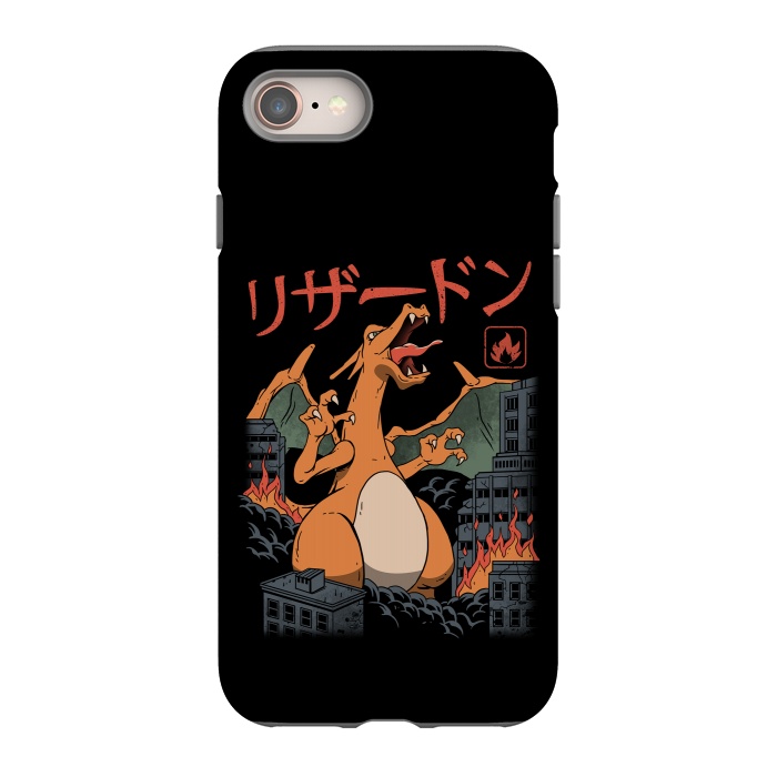 iPhone 8 StrongFit Fire Kaiju by Vincent Patrick Trinidad