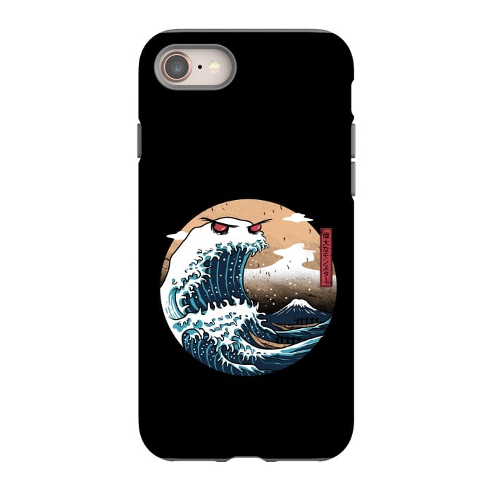 iPhone 8 StrongFit The Great Monster of Kanagawa por Vincent Patrick Trinidad